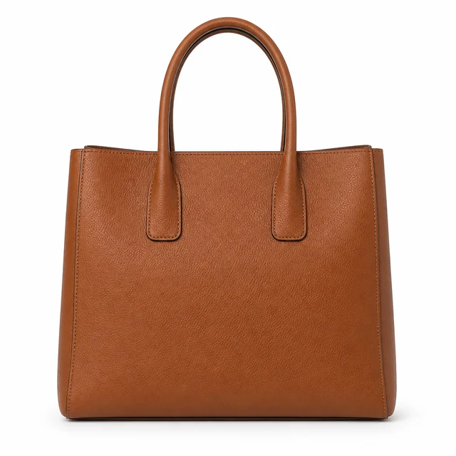 City Tote cognac leather work bag