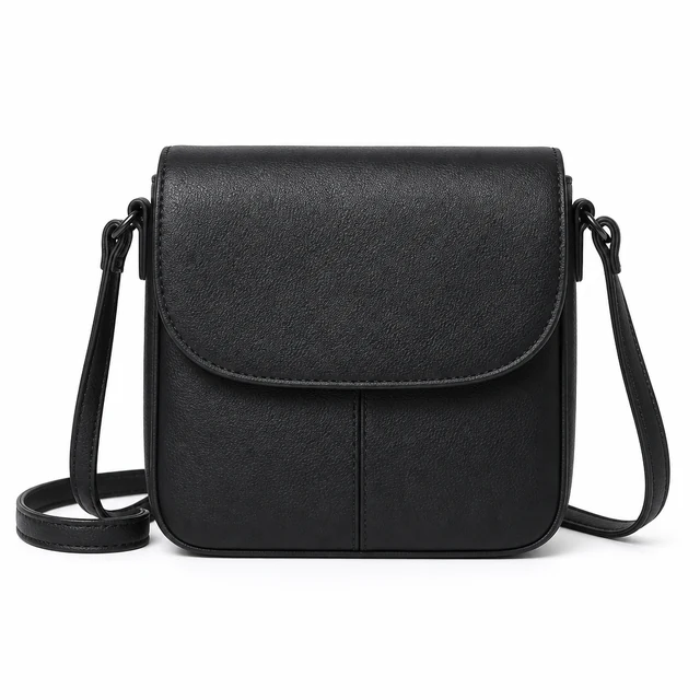 Noir Crossbody compact black bag